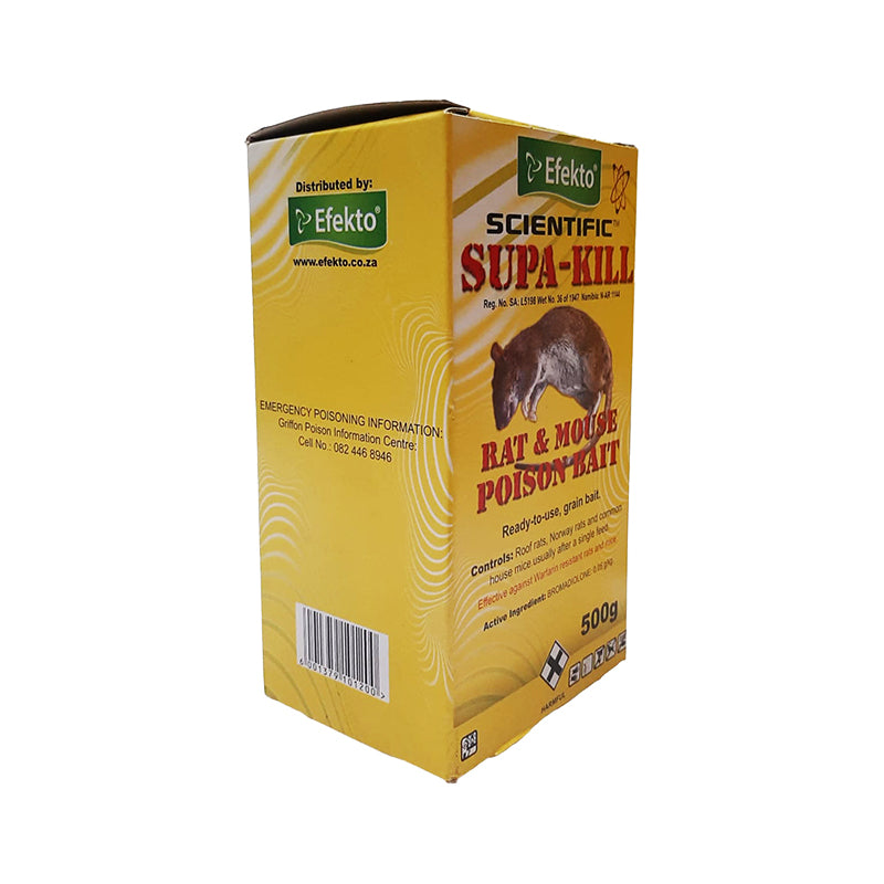 EFEKTO Supa-Kill Rat & Mouse Poison Bait 500g - Premium Rat Poison from Efecto - Just R 153! Shop now at Securadeal