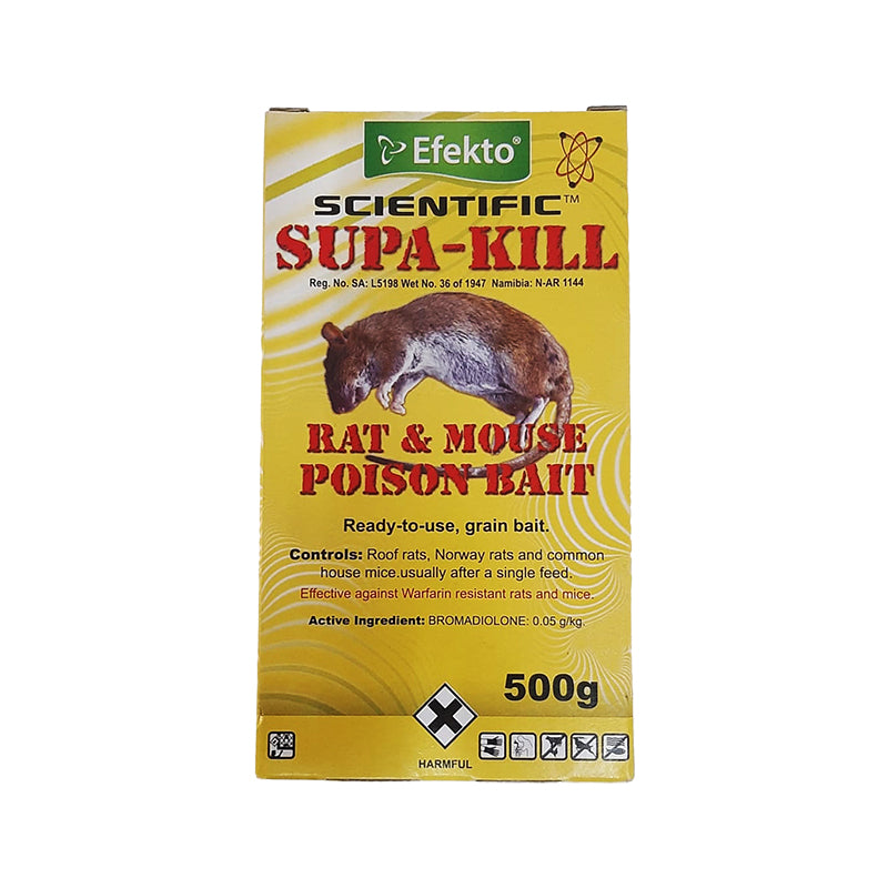 EFEKTO Supa-Kill Rat & Mouse Poison Bait 500g - Premium Rat Poison from Efecto - Just R 153! Shop now at Securadeal