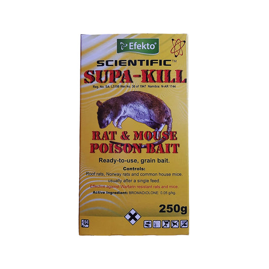 EFEKTO Supa-Kill Rat & Mouse Poison Bait 250g - Premium Rat Poison from Efecto - Just R 86! Shop now at Securadeal