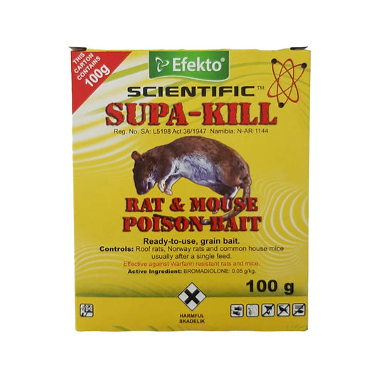 EFEKTO Supa-Kill Rat & Mouse Poison Bait 100g - Premium Rat Poison from Efecto - Just R 35! Shop now at Securadeal