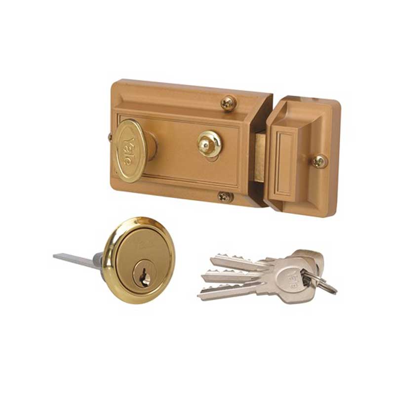 YALE Night Latch Complete With Cylinder Blister - Premium Hardware from Yale - Just R 506! Shop now at Securadeal