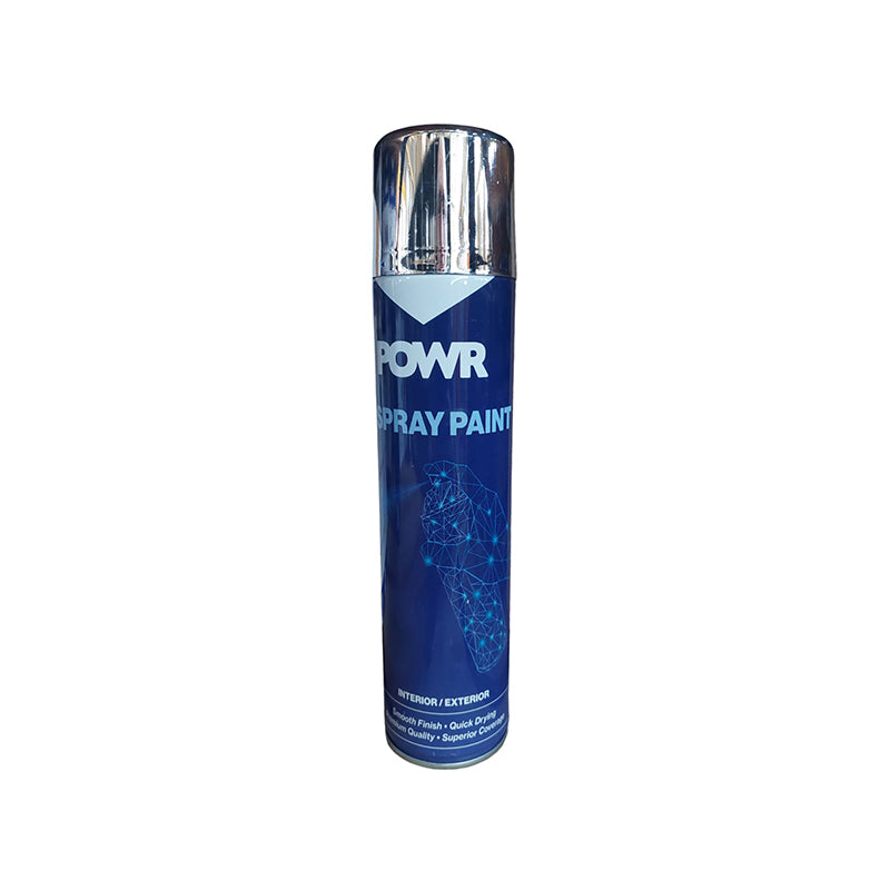 POWR Spray Paint Metallic Chrome Mirror 300ml - Premium Spray Paint from POWR - Just R 63! Shop now at Securadeal