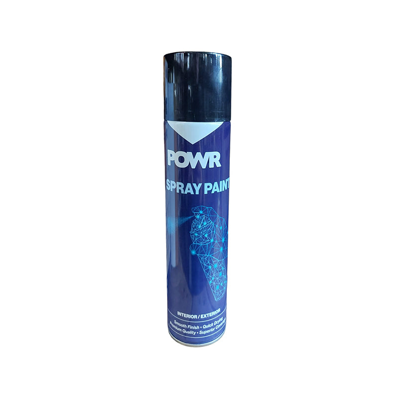 POWR Spray Paint Standard Gloss Black 300ml - Premium Spray Paint from POWR - Just R 51! Shop now at Securadeal