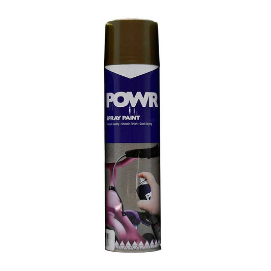 POWR Spray Paint Standard Bronze 300ml - Premium Spray Paint from POWR - Just R 51! Shop now at Securadeal