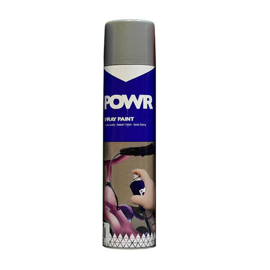 POWR Spray Paint Metallic Grey 300ml - Premium Spray Paint from POWR - Just R 63! Shop now at Securadeal