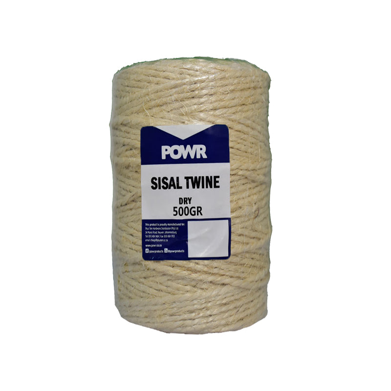 POWR Sisal Twine Single Ply 500g - Premium Cords and ropes from POWR - Just R 83.54! Shop now at Securadeal