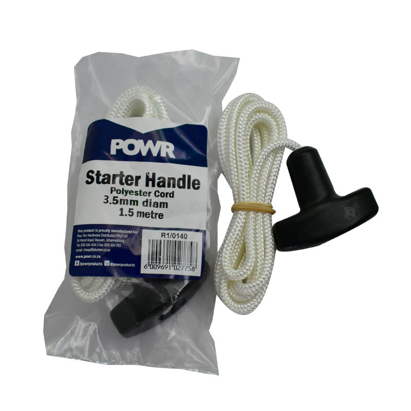 POWR Starter Cord With Handle 3.5mm x 1.5m - Premium Hardware from POWR - Just R 27! Shop now at Securadeal