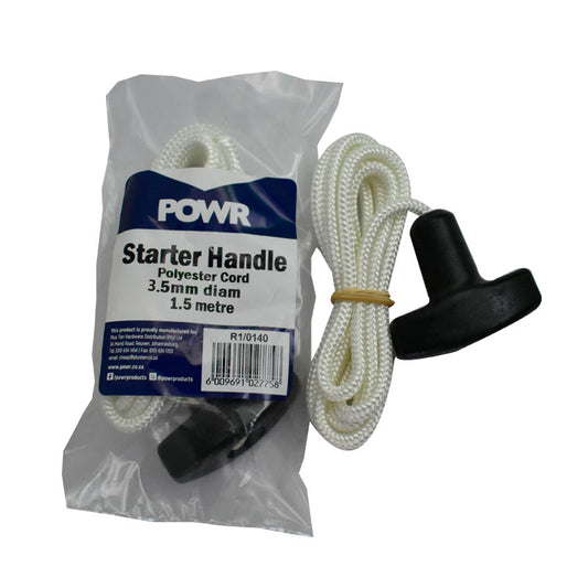 POWR Starter Cord With Handle 3.5mm x 1.5m - Premium Hardware from POWR - Just R 27! Shop now at Securadeal