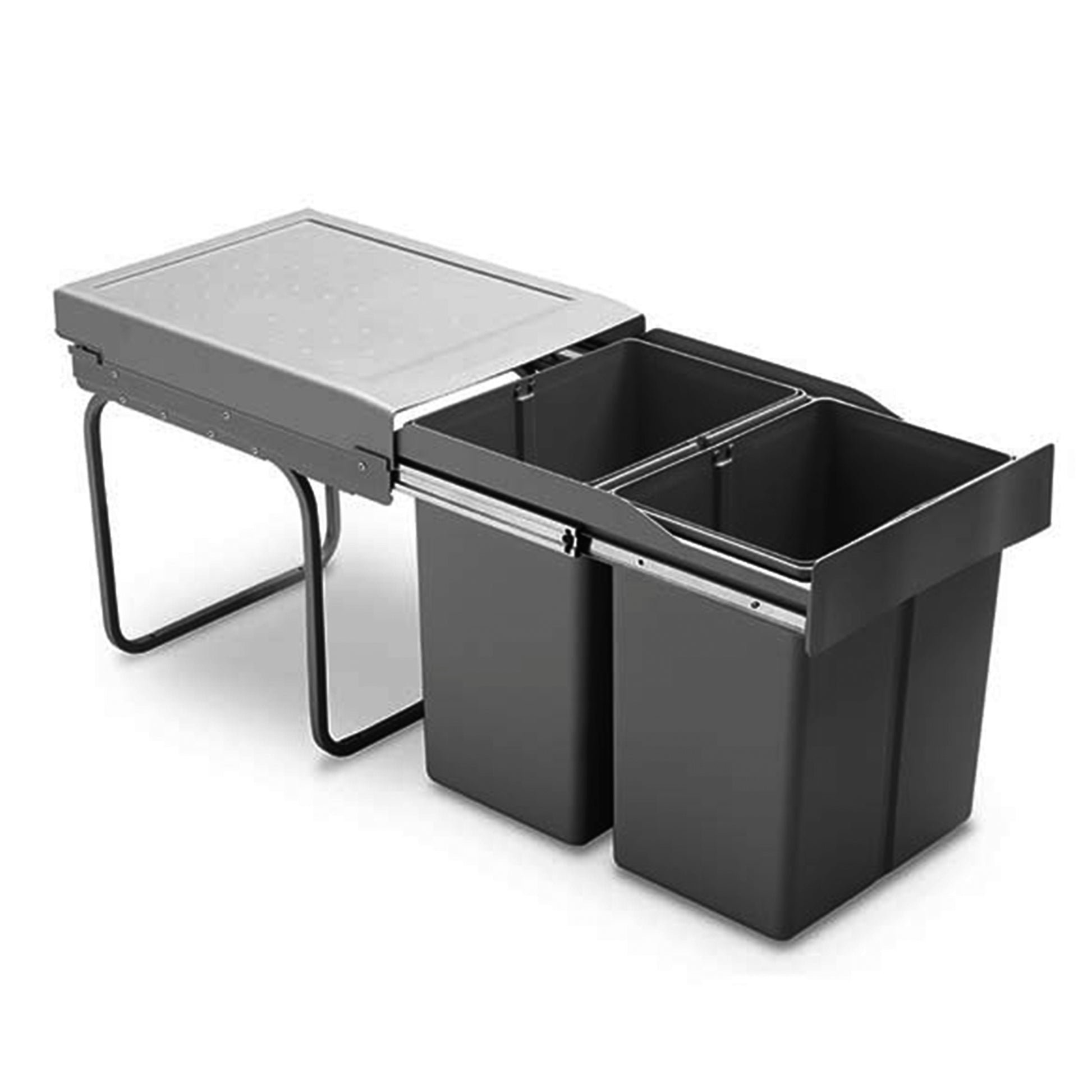 ROCO Pull Out Bin Economic 400/450 Unit Orion Grey 58 Litre - Premium Hardware from ROCO - Just R 2759! Shop now at Securadeal