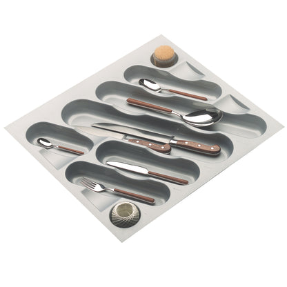 ROCO Cutlery Tray Metallic Grey 450mm Unit - Premium Hardware from ROCO - Just R 225! Shop now at Securadeal