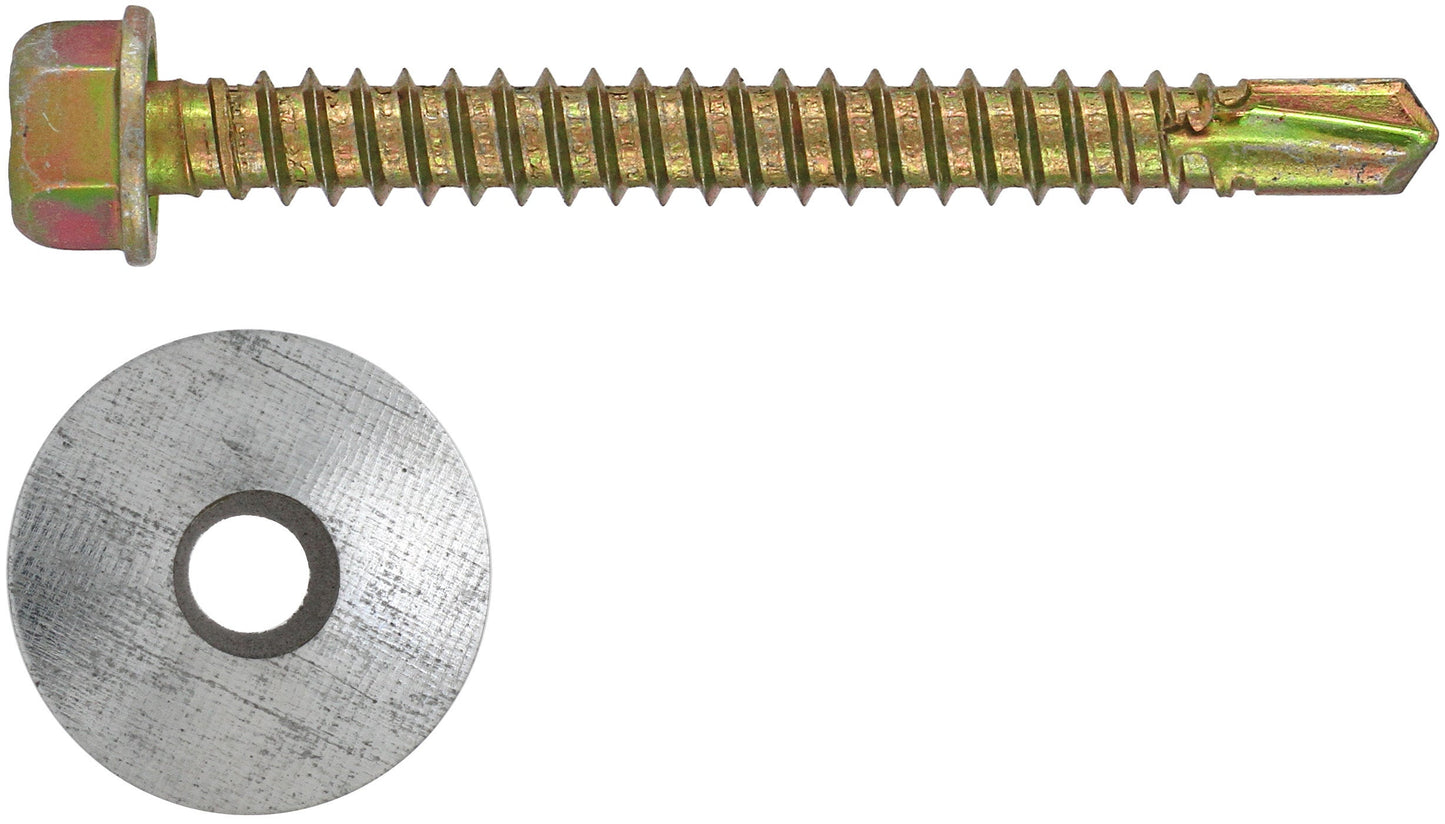 RUWAG Tek Screw & Bonded Washer 5.5mm x 40mm ( Pack of 100 ) - Premium Hardware from Ruwag - Just R 113! Shop now at Securadeal