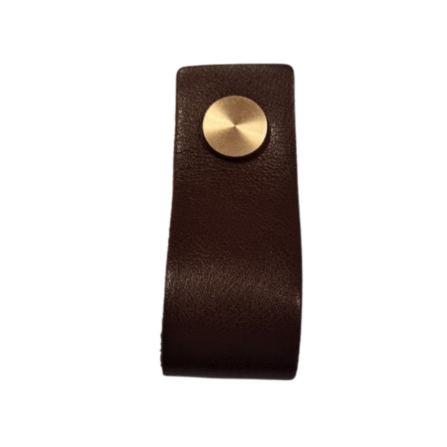 ROCO Leather Cupboard Handle Brown & Brass 128mm - Premium Hardware from ROCO - Just R 70! Shop now at Securadeal