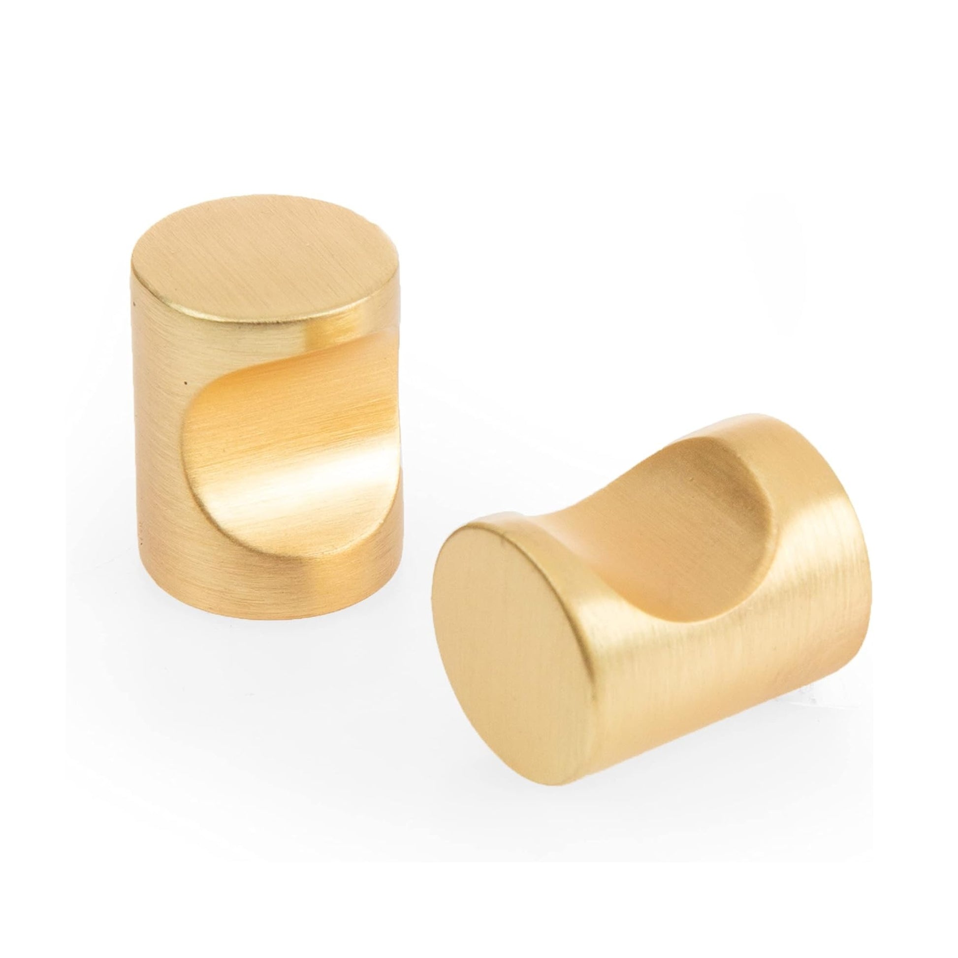 ROCO Cylindrical Drawer Knob Brushed Brass 20mm - Premium Hardware from ROCO - Just R 28! Shop now at Securadeal