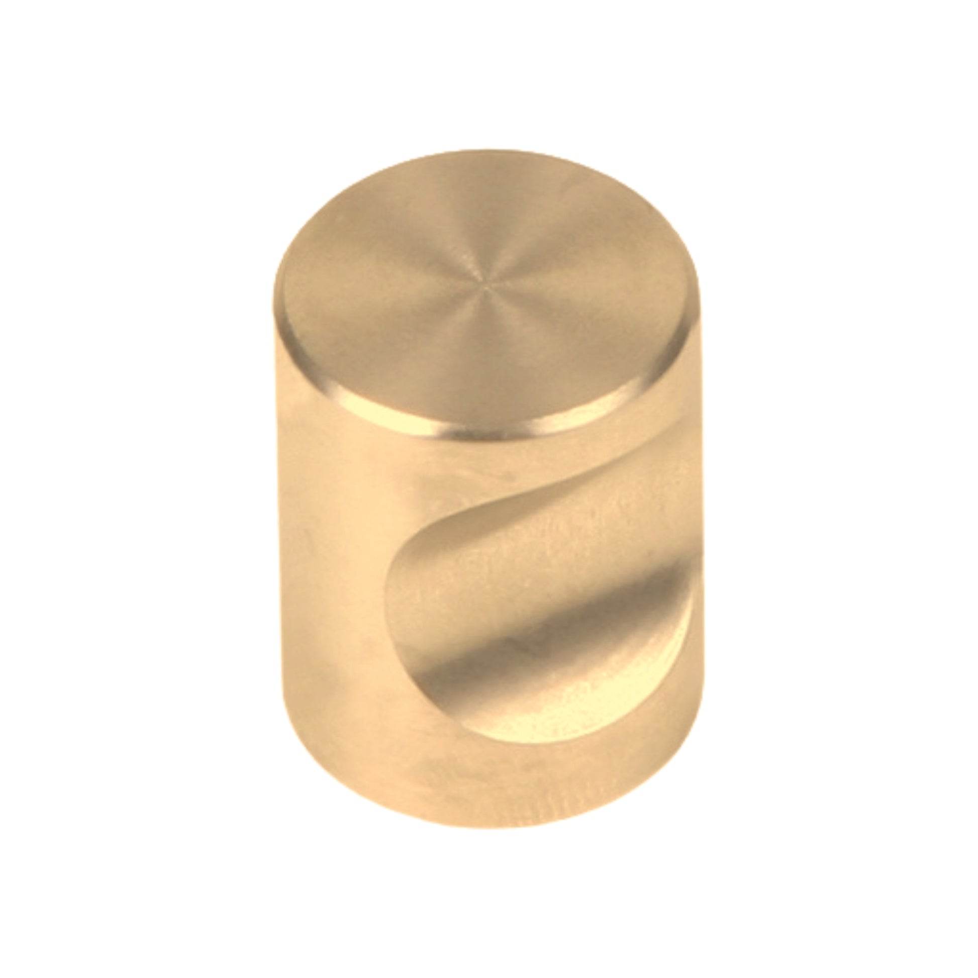 ROCO Cylindrical Drawer Knob Brushed Brass 20mm - Premium Hardware from ROCO - Just R 28! Shop now at Securadeal