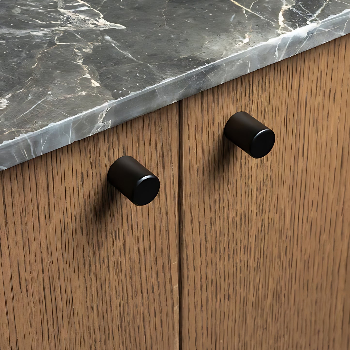 ROCO Cylindrical Drawer Knob Matt Black 20mm - Premium Hardware from ROCO - Just R 28! Shop now at Securadeal