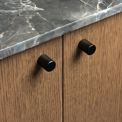 ROCO Cylindrical Drawer Knob Matt Black 20mm - Premium Hardware from ROCO - Just R 28! Shop now at Securadeal