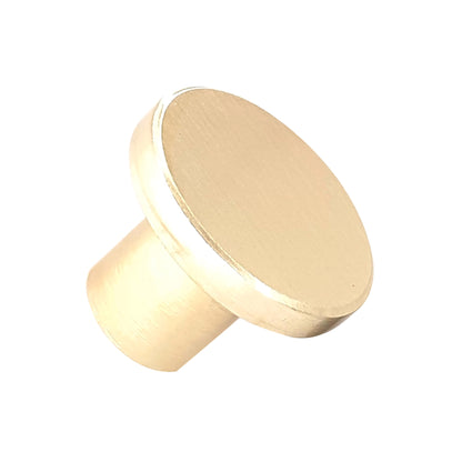 ROCO Flat Button Drawer Knob Brushed Brass 30mm - Premium Hardware from ROCO - Just R 38! Shop now at Securadeal