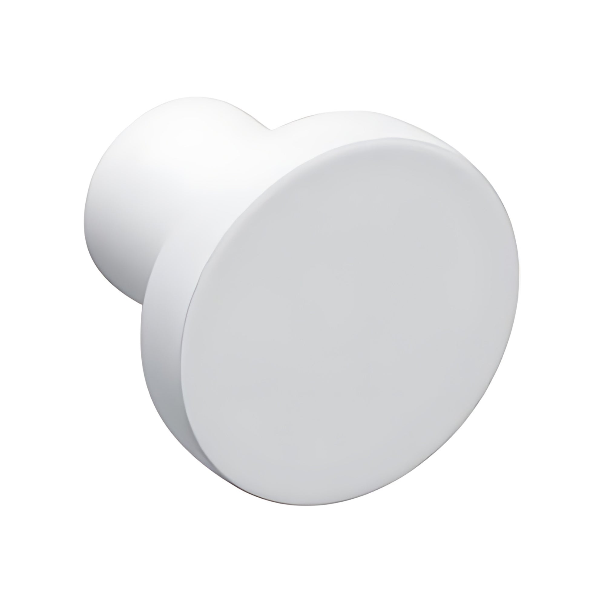 ROCO Flat Button Drawer Knob White 30mm - Premium Hardware from ROCO - Just R 38! Shop now at Securadeal