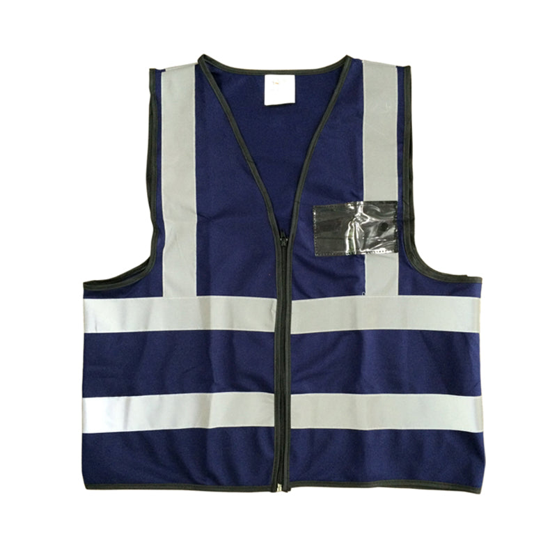 PIONEER SAFETY Vests Reflective Zip Id Pocket Navy - Premium clothing from Pioneer Safety - Just R 62! Shop now at Securadeal