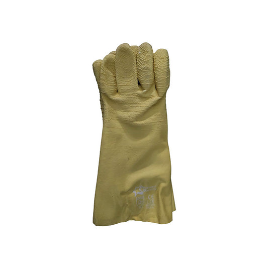 PIONEER Gloves Latex Crinkle Yellow Comarex Full Dip Gaunt Elbow 35cm - Premium Gloves from Pioneer - Just R 110! Shop now at Securadeal