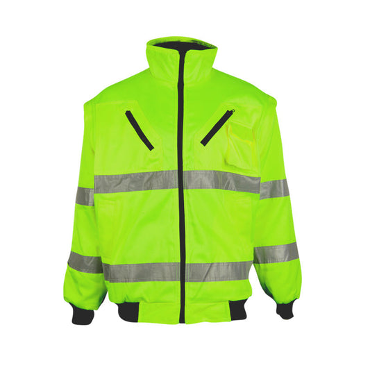 PIONEER SAFETY Bunny Jacket Detachable Sleeves Lime - Premium Clothing from Pioneer Safety - Just R 781! Shop now at Securadeal