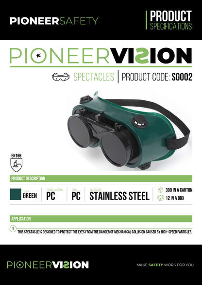 PIONEER SAFETY Welding Goggle Lift Front Shaded - Premium clothing from Pioneer Safety - Just R 23! Shop now at Securadeal