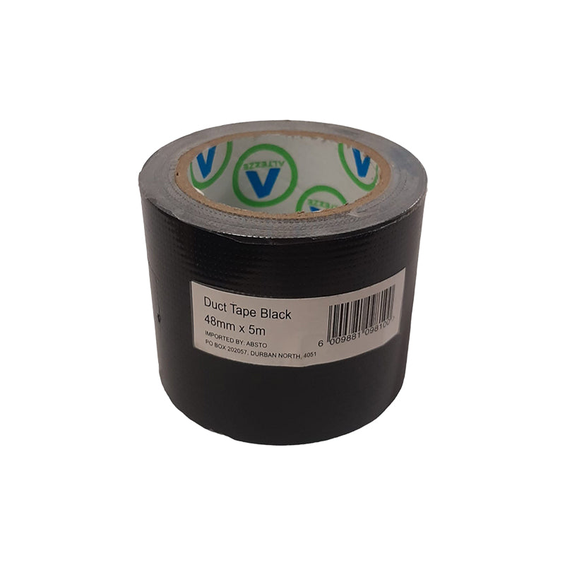 AVAST Duct Tape Black 48mm x 5m - Premium Tape from AVAST - Just R 14.17! Shop now at Securadeal