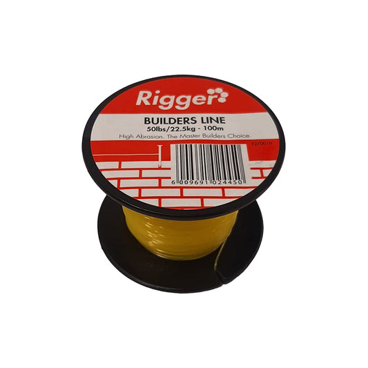 RIGGER Nylon Line Builders Reel 50lbs/22.5kg x 100m - Premium Hardware from Rigger - Just R 18! Shop now at Securadeal