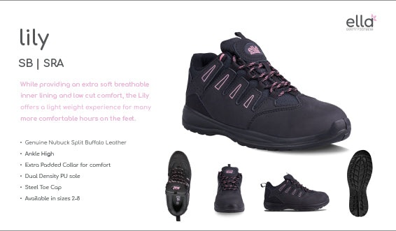 Lily Ella Ladies Safety Steel Toe Woman's Boot - Premium Safety Boots from DOT Footwear - Just R 715! Shop now at Securadeal