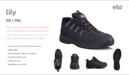 Lily Ella Ladies Safety Steel Toe Woman's Boot - Premium Safety Boots from DOT Footwear - Just R 715! Shop now at Securadeal