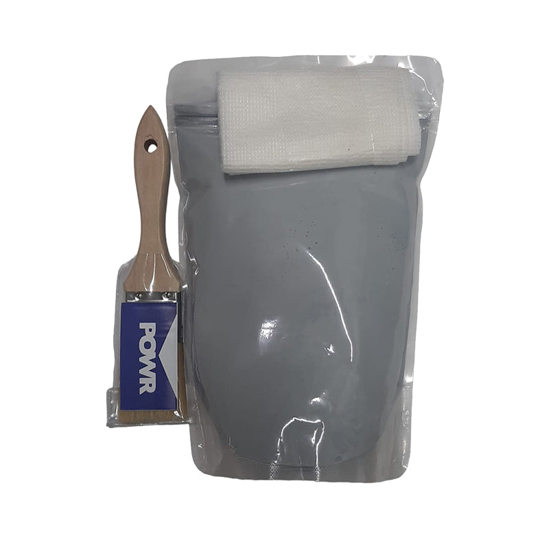 POWR RUBBER SEAL Waterproofing Kit All Purpose Light Grey 1 Litre - Premium Hardware Glue & Adhesives from POWR - Just R 102! Shop now at Securadeal