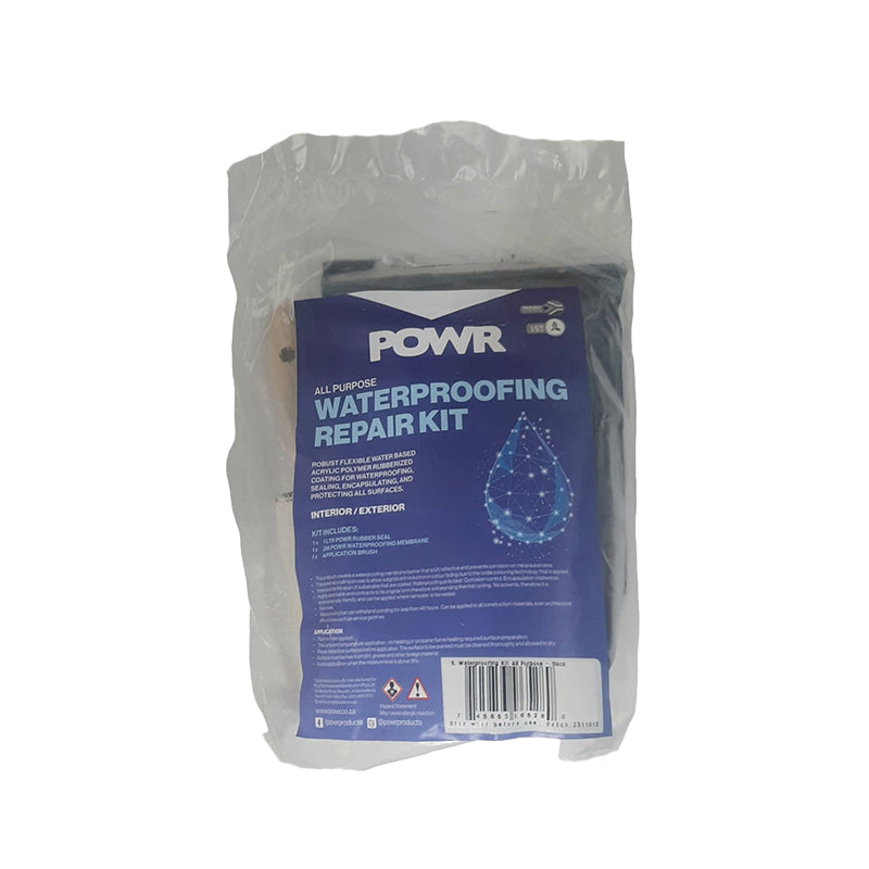 POWR RUBBER SEAL Waterproofing Kit All Purpose Charcoal 1 Litre - Premium Hardware from POWR - Just R 98! Shop now at Securadeal