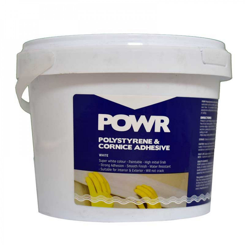 POWR Polystyrene Adhesive Bucket 5kg - Premium Hardware Glue & Adhesives from Securadeal - Just R 216! Shop now at Securadeal