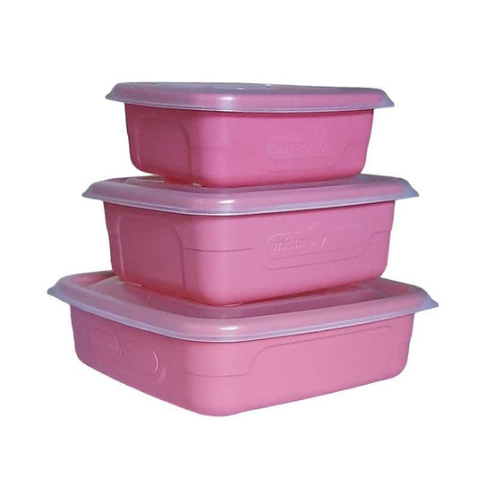 MISS MOLLY Food Saver Regal Set Coral ( 3 Pack ) - 1x200ml 1x400ml 1x500ml BPA-Free - Premium storage from Miss Molly - Just R 31! Shop now at Securadeal