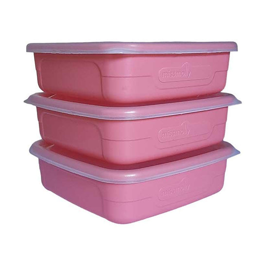 MISS MOLLY Food Saver Set Regal 400ml Coral ( 3 Pack) BPA-Free - Premium storage from Miss Molly - Just R 27! Shop now at Securadeal