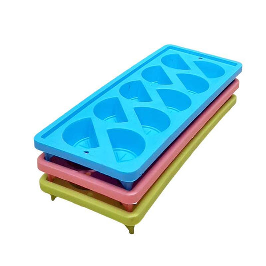 MISS MOLLY Ice Cube Tray Avo/Coral/Blue 3 Piece BPA-Free - Premium Ice tray from Miss Molly - Just R 40! Shop now at Securadeal