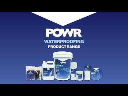 POWR RUBBER SEAL Waterproofing Kit All Purpose Charcoal 1 Litre