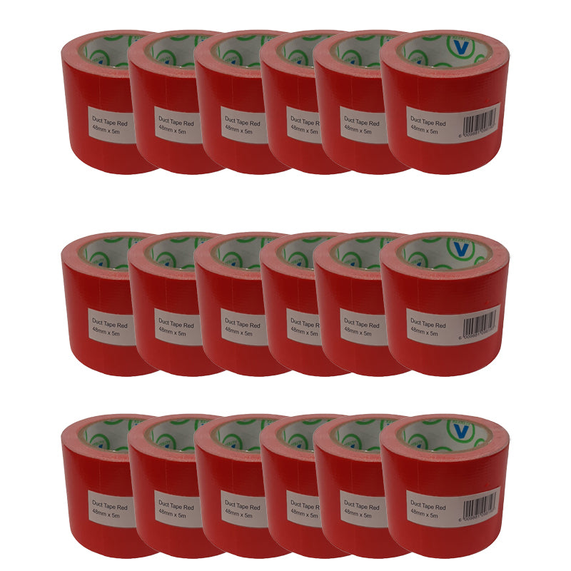 AVAST Duct Tape Red 48mm x 5m ( 18 Pack ) - Premium Tape from AVAST - Just R 280! Shop now at Securadeal