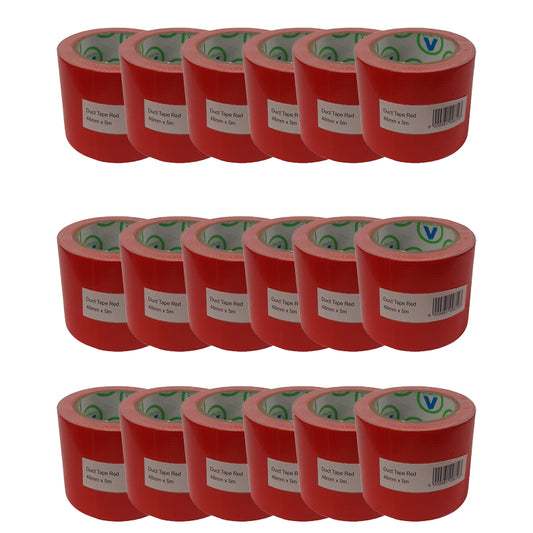 AVAST Duct Tape Red 48mm x 5m ( 18 Pack ) - Premium Tape from AVAST - Just R 280! Shop now at Securadeal