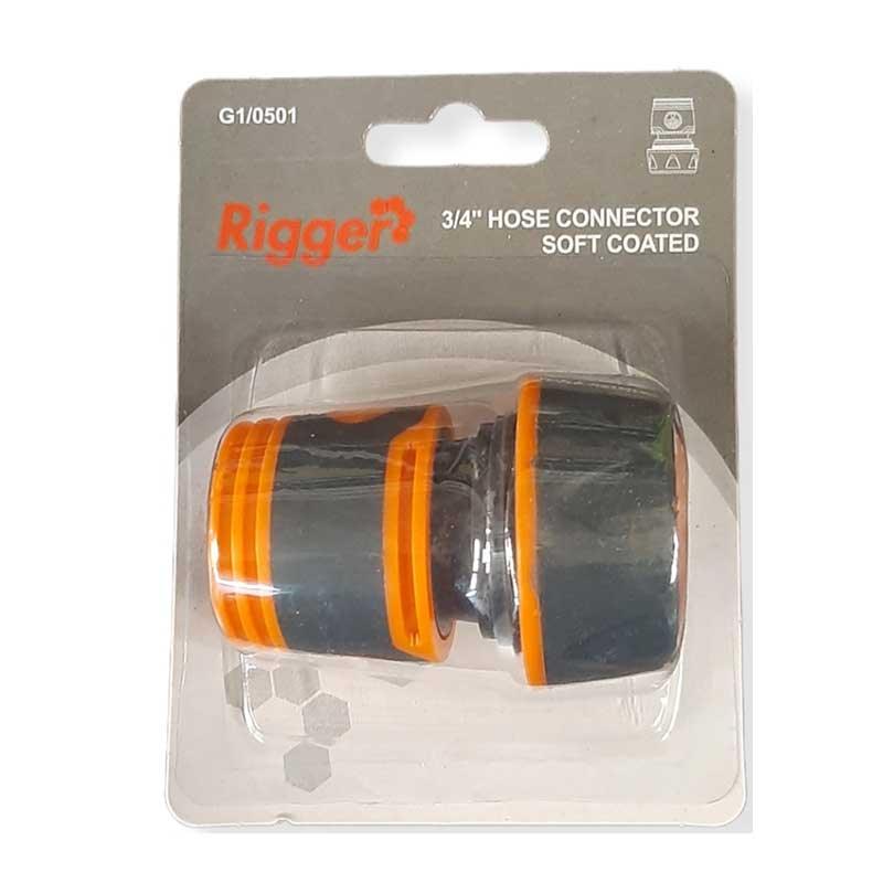 RIGGER Garden Hose Connector 19mm- 3/4" H20012 Softgrip - Premium gardening from Rigger - Just R 19! Shop now at Securadeal