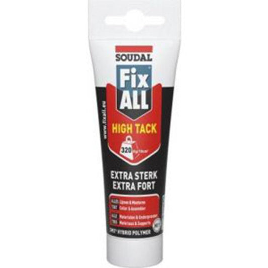 SOUDAL FIX ALL High Tack Super Strong Flexible Adhesive Tube White 125ml - Premium Hardware from SOUDAL - Just R 134! Shop now at Securadeal