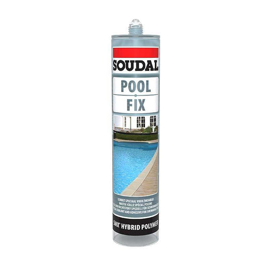 SOUDAL Pool Fix Transparent Blue Polymer Hybrid Sealant Adhesive 290ml - Premium Hardware from SOUDAL - Just R 162! Shop now at Securadeal