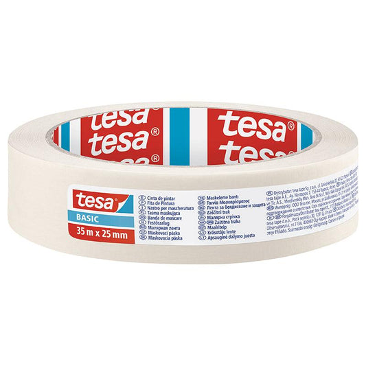 TESA Masking Tape Basic 35m x 25mm - Premium Hardware from TESA - Just R 24! Shop now at Securadeal