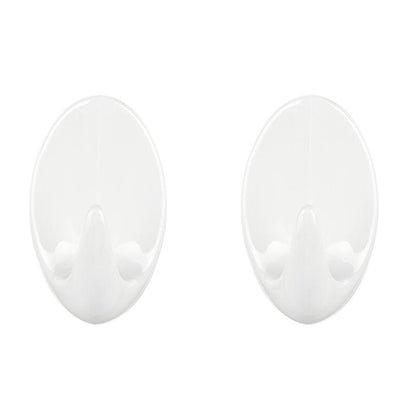 TESA Permanent Hooks Oval Large 2 Hooks White - Premium Hardware from TESA - Just R 43! Shop now at Securadeal