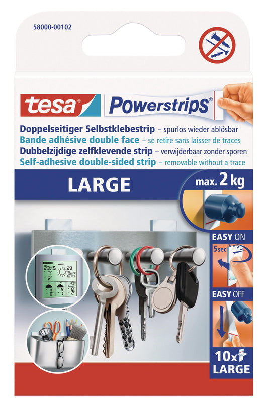 TESA Powerstrips Large 10 Strips