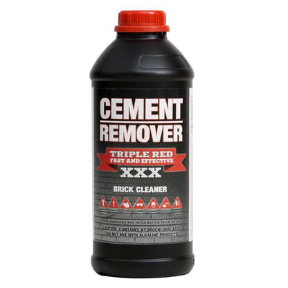 TRIPLE RED Cement Remover 1 Litre ( 2 Pack ) - Premium Cleaning Products from Triple Red - Just R 77! Shop now at Securadeal