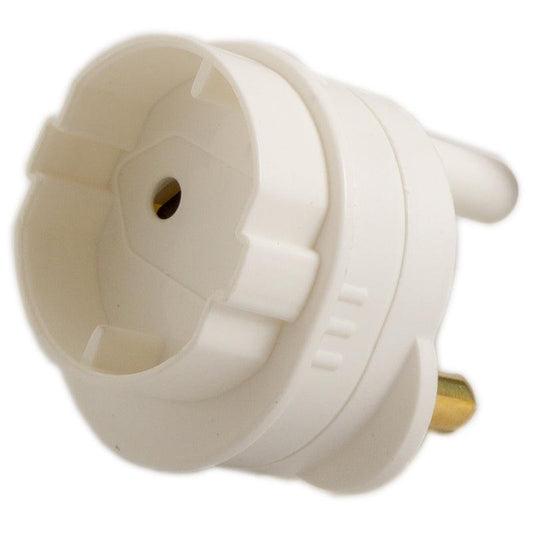 UNITED ELECTRICAL 1 Round Schuko Adaptor (R16) - Premium Adaptor from United Electrical - Just R 12! Shop now at Securadeal