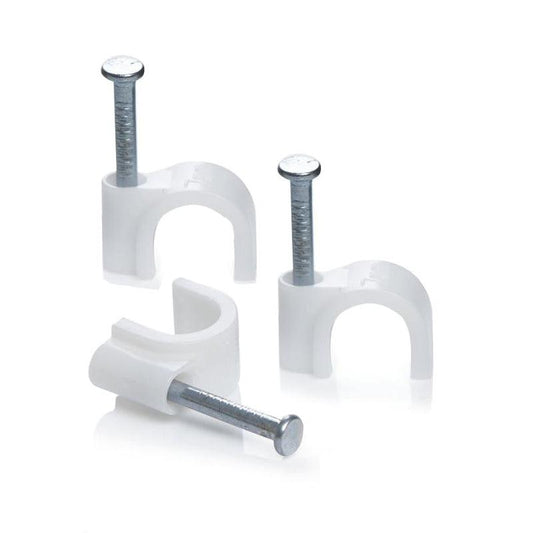 UNITED ELECTRICAL Cable Clips Unit 5mm Round ( Pack of 100 ) - Premium Cable Clips from United Electrical - Just R 11! Shop now at Securadeal