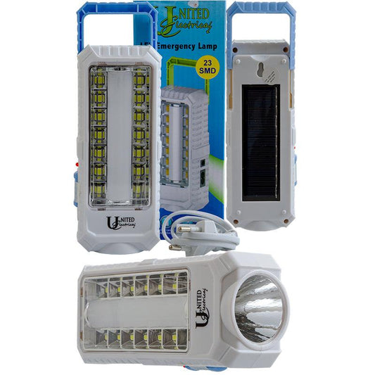 UNITED ELECTRICAL Emergency 23 LED Light with Solar Interface - Premium lighting from United Electrical - Just R 105! Shop now at Securadeal