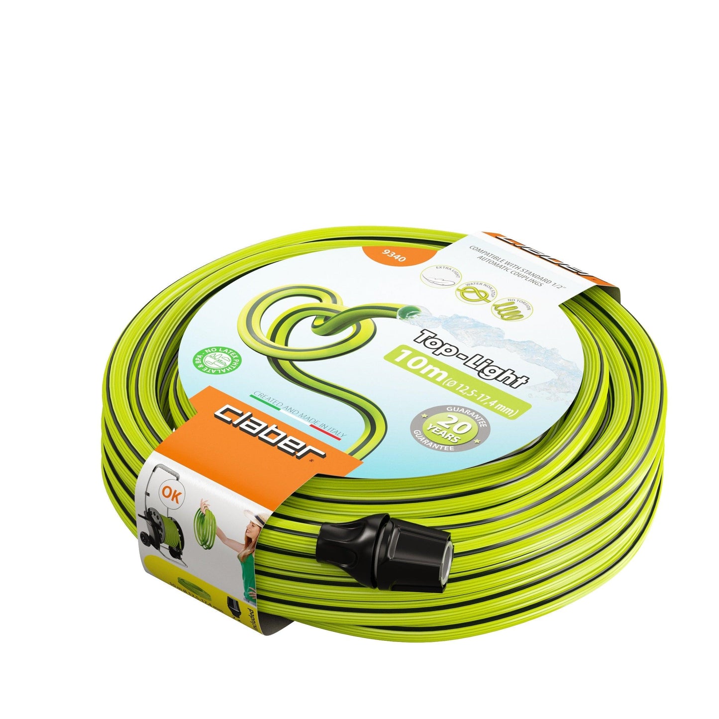 CLABER ½” Top-Light Lightweight Hose 10m With Connectors - Premium Garden Hose from CLABER - Just R 600! Shop now at Securadeal